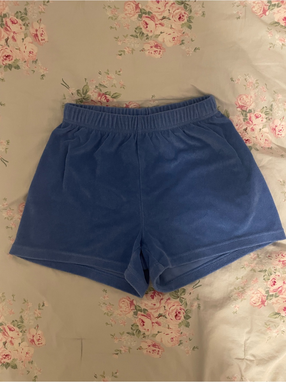 TNA Blue Terry Cloth Lounge Shorts